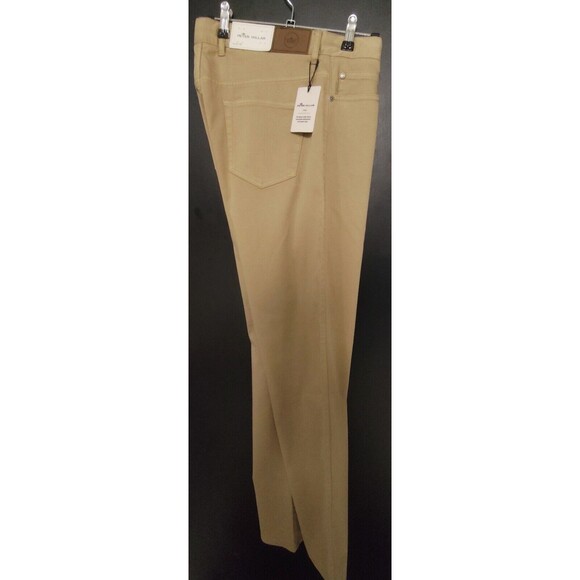 Peter Millar Ultimate Sateen Five-Pocket Pant *Khaki * Size 33 * NWT - Picture 2 of 11